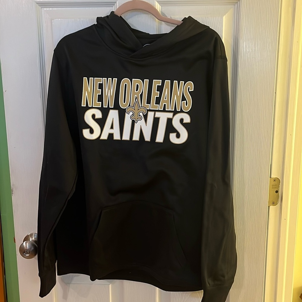 New Orleans Saints Black Pullover Hoodie